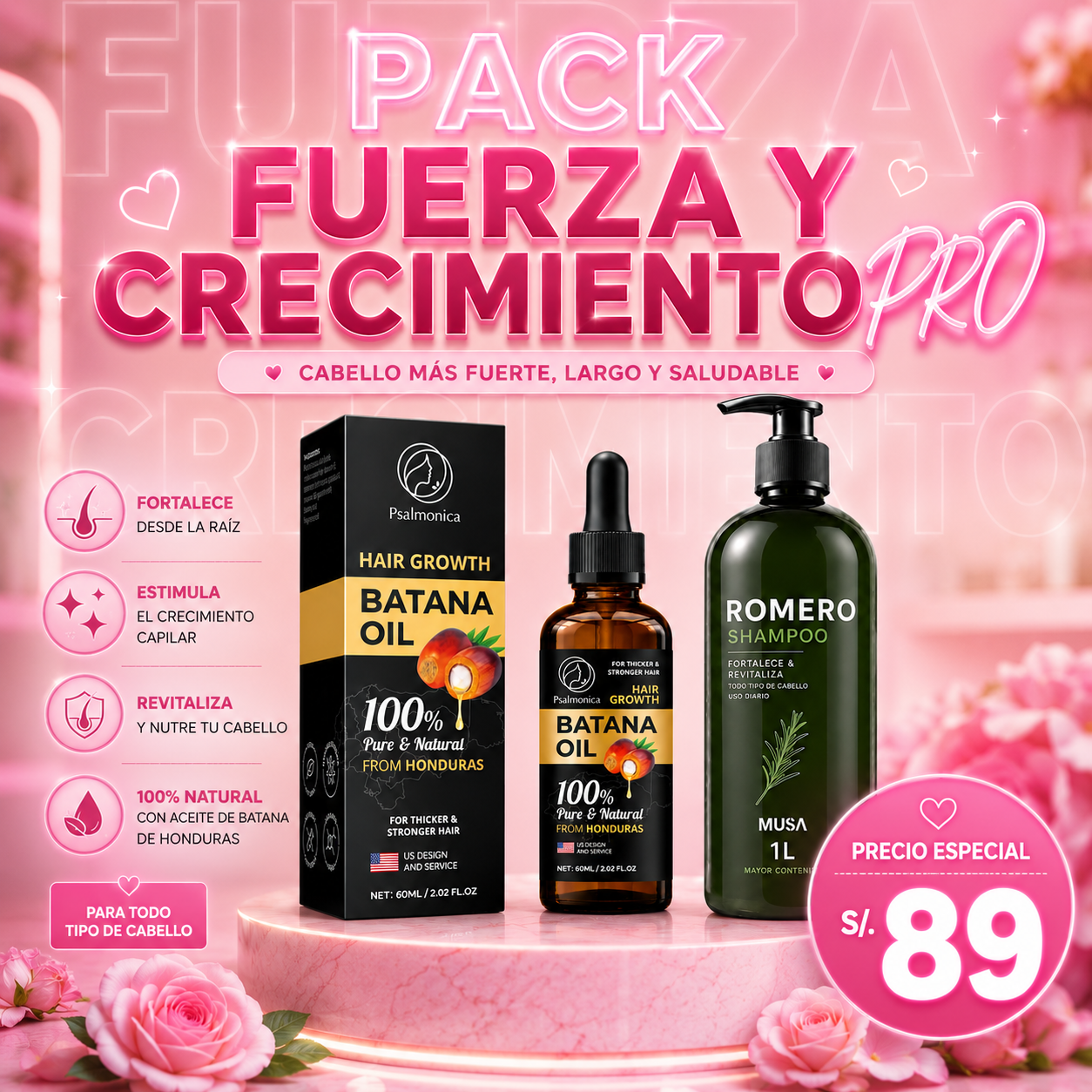 PACK FUERZA Y CRECIMIENTO (ROMERO + BATANA) 🔝