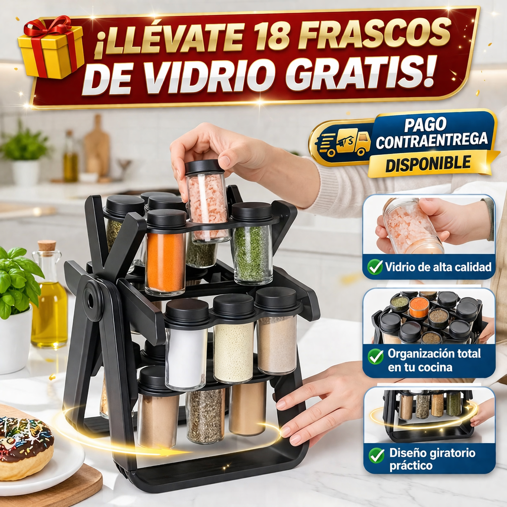 CONDIMENTERA CARRUSEL🎁( FRASCOS GRATIS)🎁