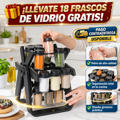 CONDIMENTERA CARRUSEL🎁( FRASCOS GRATIS)🎁